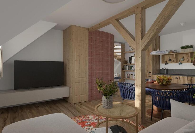 带1个卧室的豪华公寓, Chata Hubertka Krkonoše