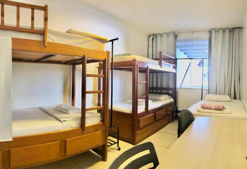 سرير فى غرفة مشتركة مزودة بحمام مشترك, Gayfriendly Hostel Bsb Airport