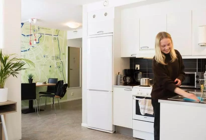 １階の１ベッドルームアパートメント, Slottsskogen Hostel