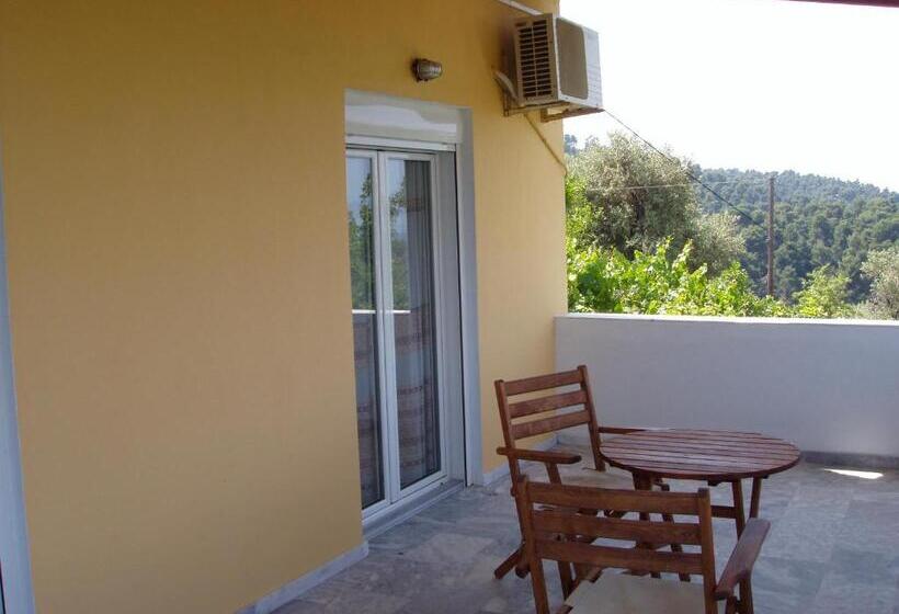 침실 1개 바다 전망 아파트, Villa Kavourakia