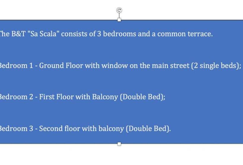 Standardrum med Balkong, “sa Scala” Bed&terrace