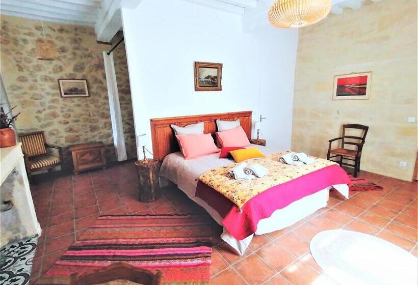 キングサイズベッドのデラックススイート, Domaine De Gaïa, Piscine, Pétanque, Ping Pong, Proche Saint Emilion