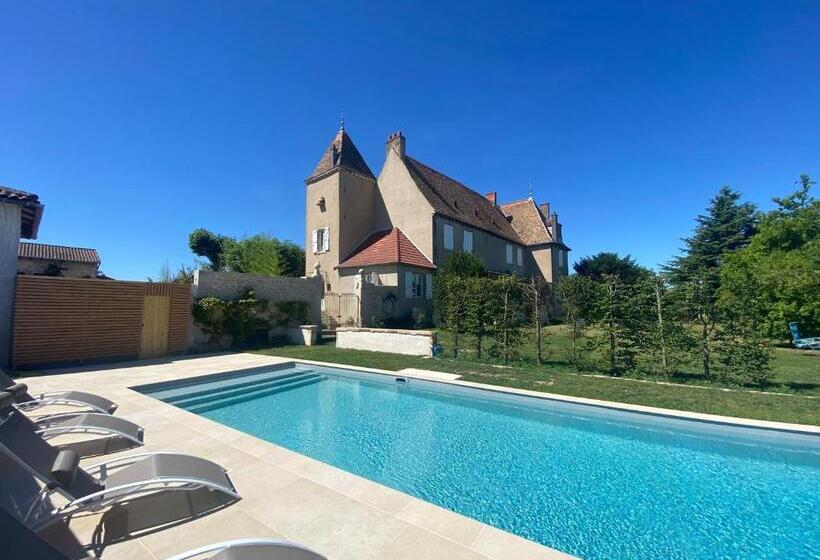 정원 전망 4인용 스탠다드 룸, Château De Chatenay   Macon