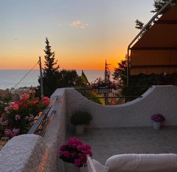 آپارتمان 1 خوابه با چشم‌انداز دریا, Vista Stromboli