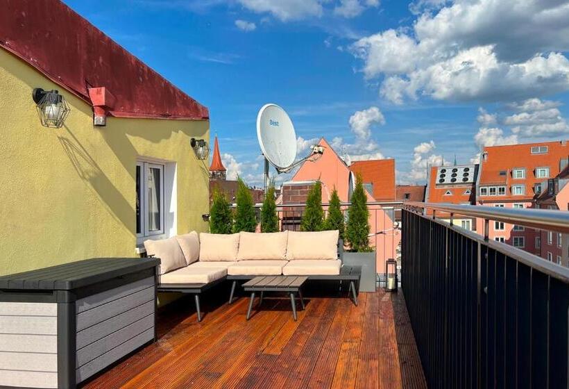 شقة غرفة واحدة مزودة بتراس, Nurban Apartments Oldtown