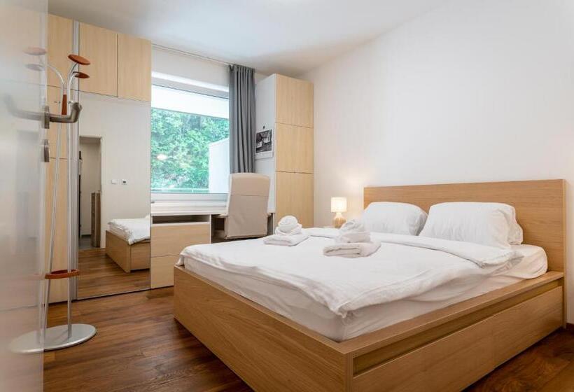 آپارتمان 1 خوابه با بالکن, Apartmány Resort Vrchlabí