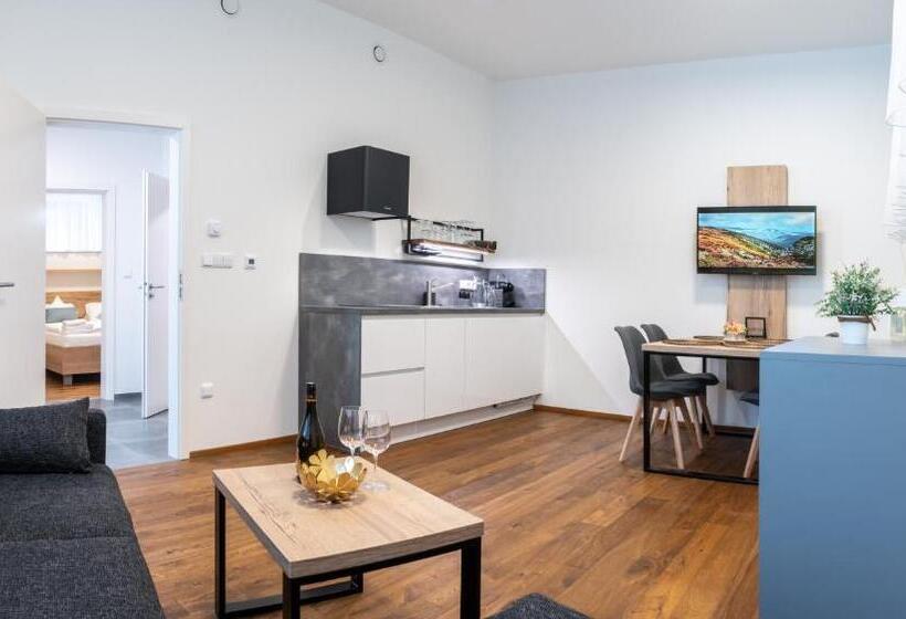 شقة غرفة نوم واحدة بالطابق الأرضى, Apartmány Resort Vrchlabí