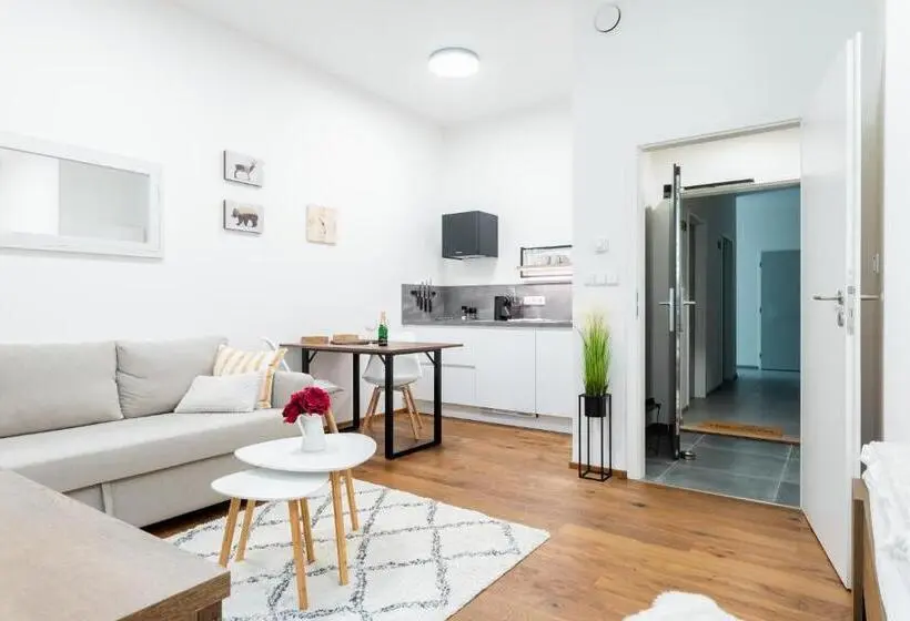 キングサイドベッドのスタンダードワンルーム, Apartmány Resort Vrchlabí