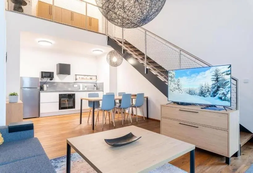１ベッドルームドゥプレックスアパートメント, Apartmány Resort Vrchlabí