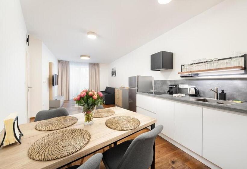 آپارتمان 1 خوابه با بالکن, Apartmány Resort Vrchlabí