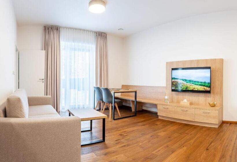 شقة غرفة نوم واحدة بالطابق الأرضى, Apartmány Resort Vrchlabí