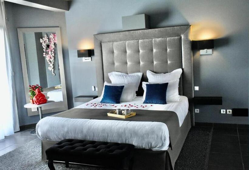 キングサイズベッドのデラックスルーム, Suite Avec Piscine Privée