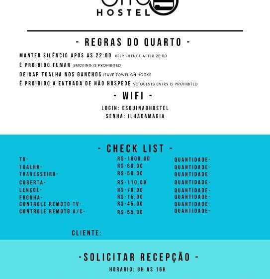 4인용 스탠다드 룸, Esquina 8 Suítes Confort & Hostel