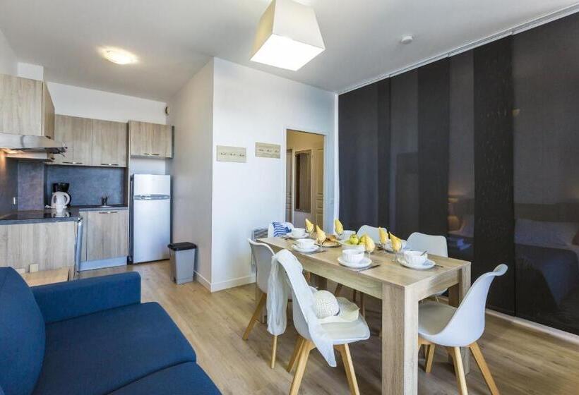 דירת חדר, Residence Odalys Valentin Plage