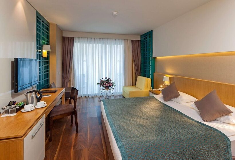 غرفة قياسية إطلالة جانبية علي البحر, Sherwood Dreams Resort