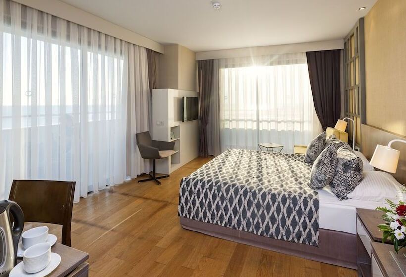 غرفة قياسية إطلالة جانبية علي البحر, Sherwood Dreams Resort