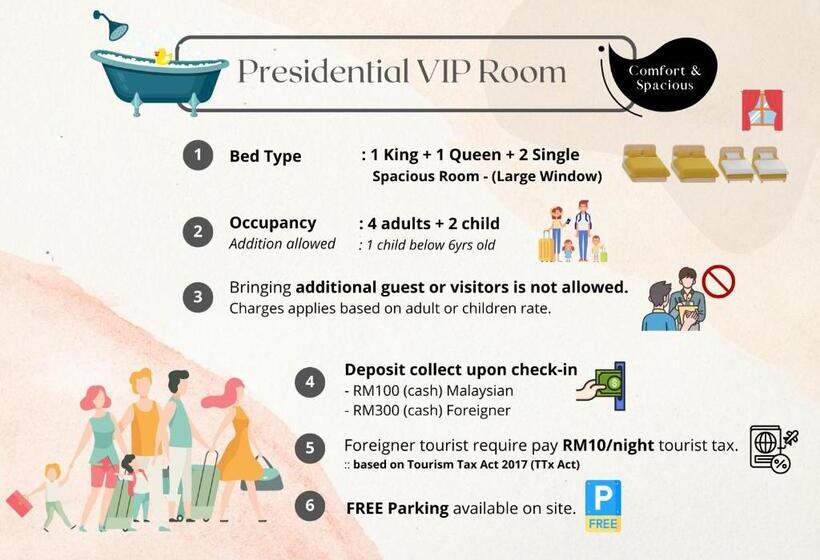 Президентский Люкс, Hilltop Hotel Tanjung Malim