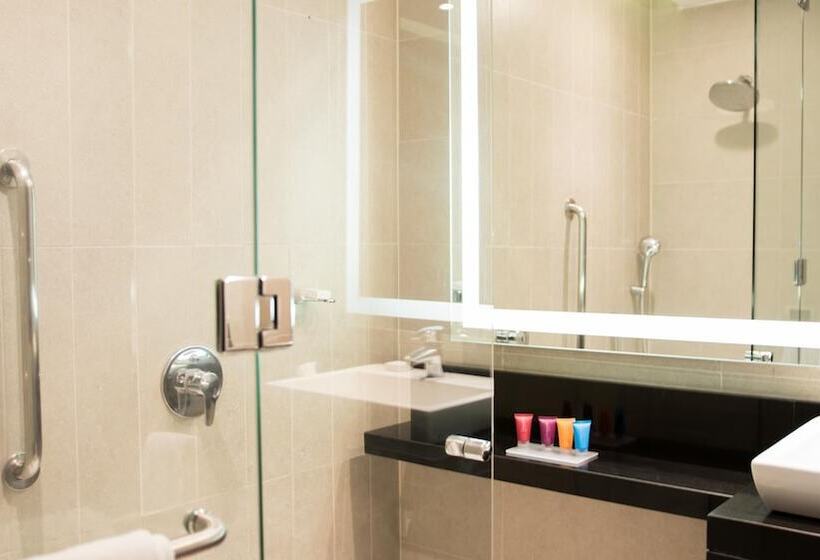 带2个双人床的标准工作室, Hilton Garden Inn Santiago Airport