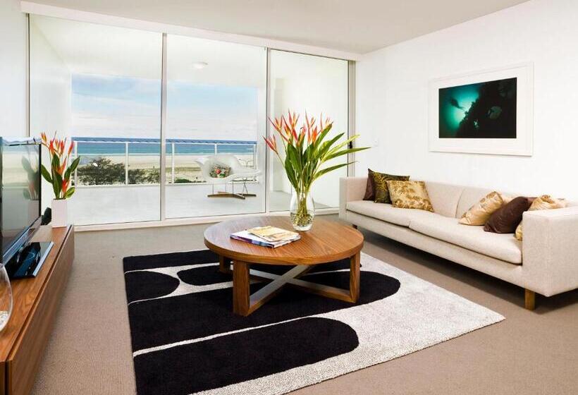 침실 2개 바다 전망 아파트, Kirra Surf Apartments