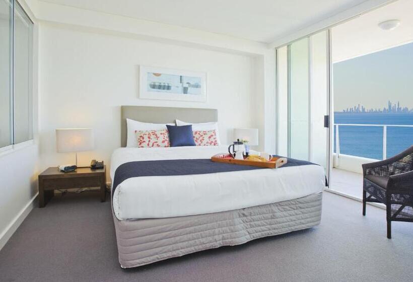 شقة 3 غرف مطلة على البحر, Kirra Surf Apartments