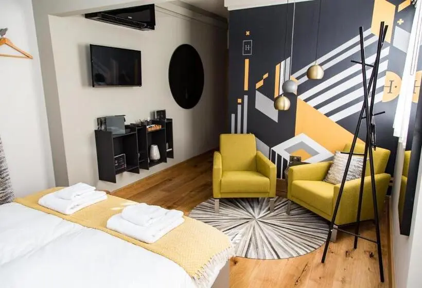 キングサイズベッドのデラックスルーム, The Hugo   Hotel Concept Canterbury