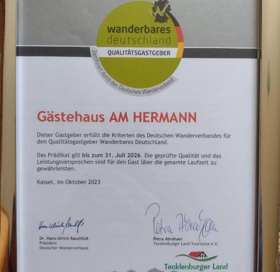 スタンダードルーム, Gästehaus Am Hermann