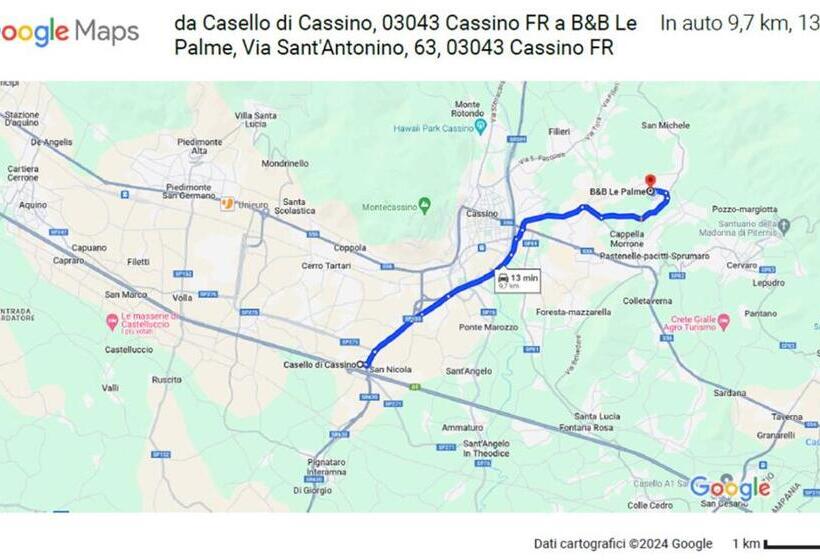 침실 1개 가든 전망 아파트, B&b Le Palme