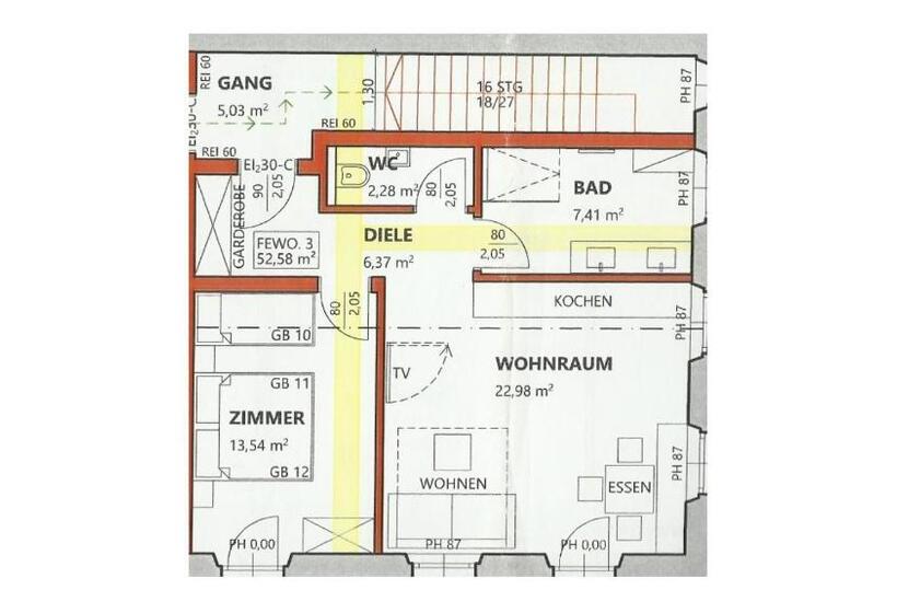 침실 1개 전망 아파트, Haidacherhof