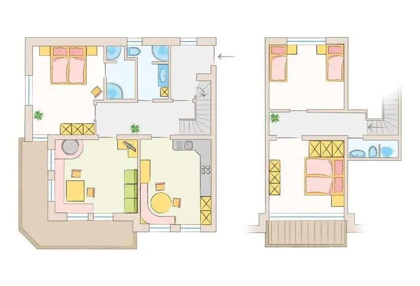 3ベッドルームアパートメント, Xl Appartements Steinhaus