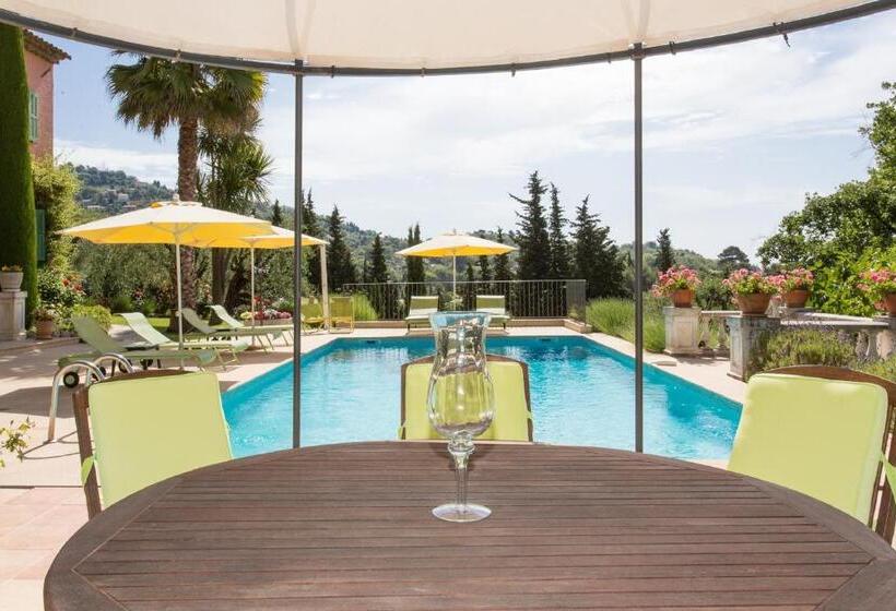 اتاق استاندارد با چشمانداز استخر, Mas Du Roc Bed & Breakfast