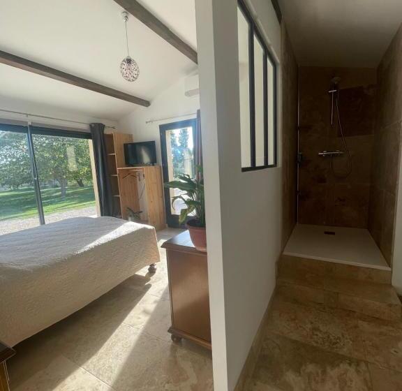 استودیو استاندارد با چشمانداز استخر, Le Mas Du Berger