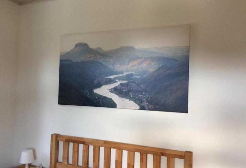 דירה בת חדר שינה 1 עם מרפסת, Pension Hönel Hof Bad Schandau