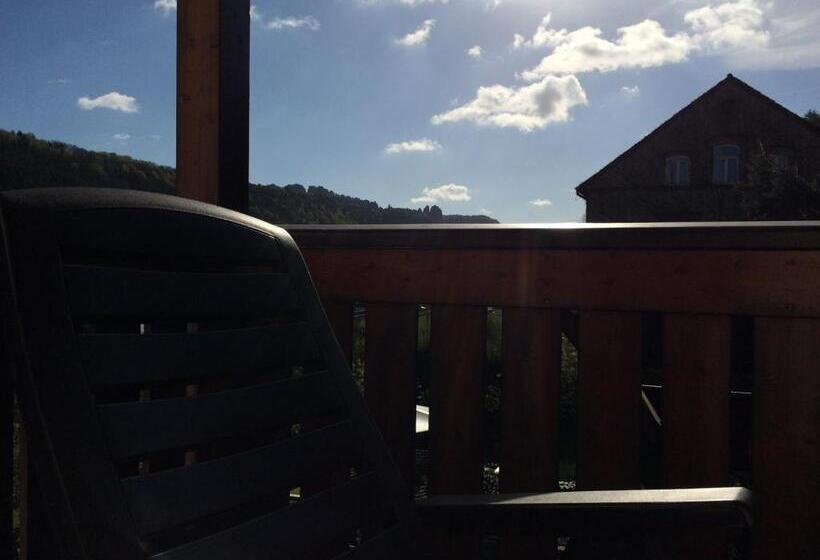 דירה בת חדר שינה 1 עם מרפסת, Pension Hönel Hof Bad Schandau