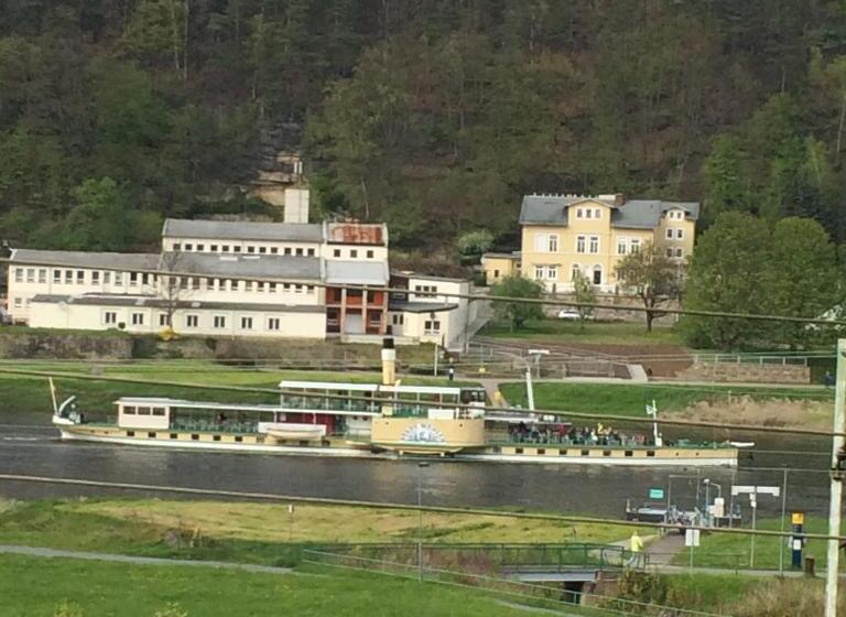 דירה בת חדר שינה 1 עם מרפסת, Pension Hönel Hof Bad Schandau