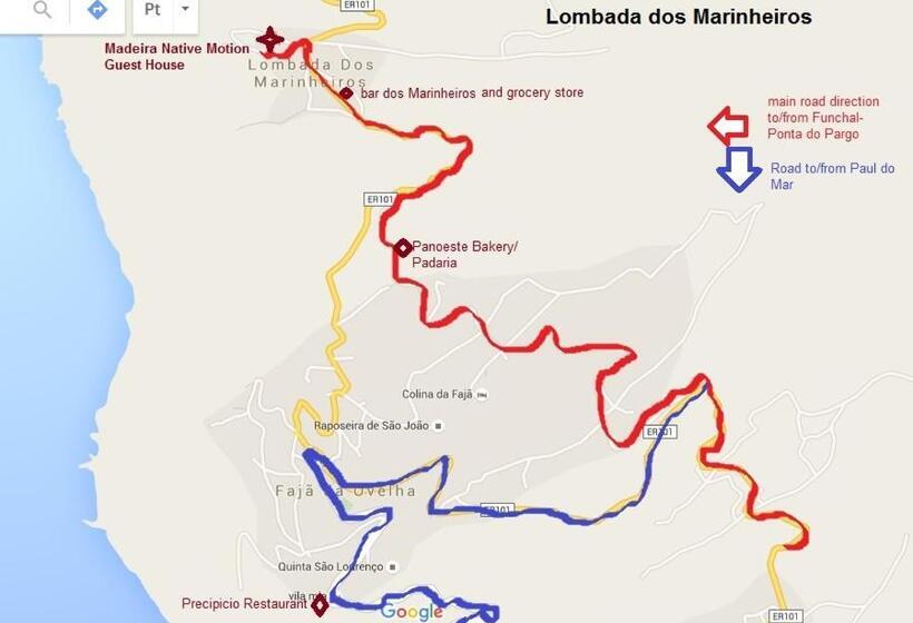 غرفة عائلية مطلّة علي البحر, Madeira Native Motion Guest House