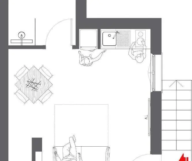 デラックススタジオ, Residence Diffuso Arcobaleno