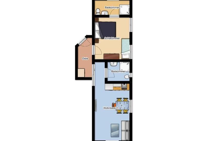 آپارتمان 2 خوابه, Haus Brandner