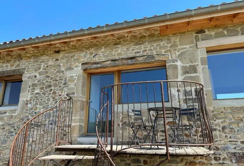 バルコニー付きデラックスルーム, Gites&chambres D Hôtes Les Granges Du Fournel