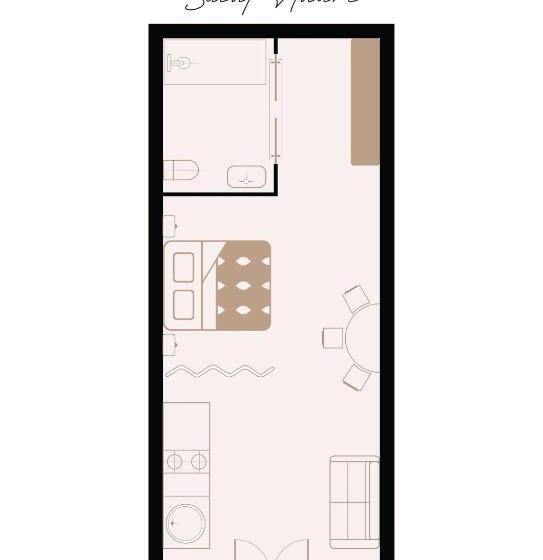 استودیو استاندارد با تراس, La Villa Dupont D Avignon