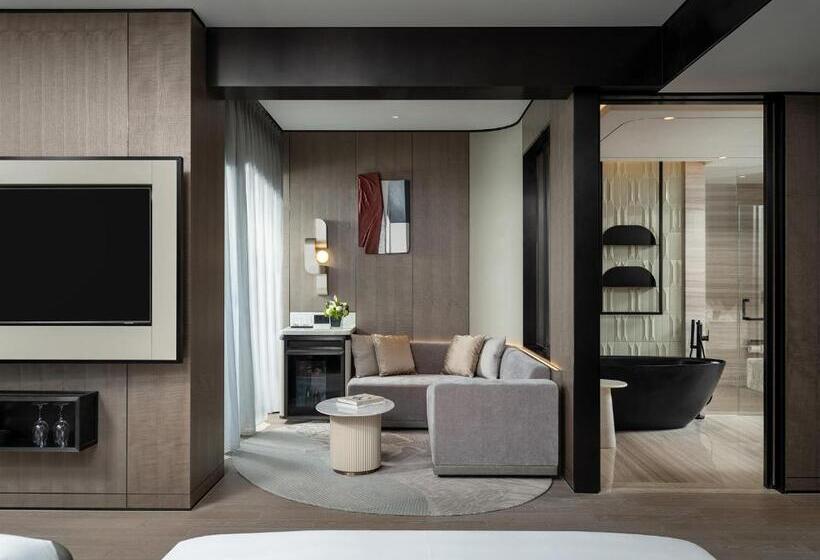 Büyük Çift Kişilik Yataklı Standart Oda, Intercontinental Shanghai Harbour City, An Ihg