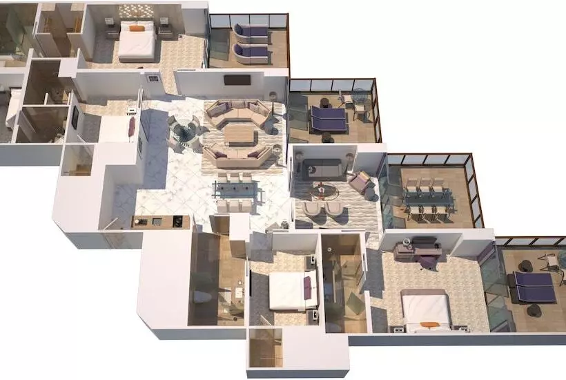 اتاق 4 خوابه, The St. Regis Bal Harbour Resort