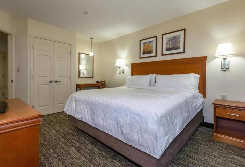 キングサイドベッドのスタンダードワンルーム, Candlewood Suites Mobile Downtown, An Ihg