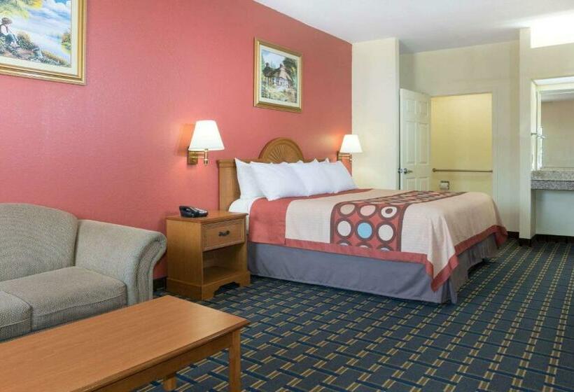 غرفة قياسية سرير كينج لذوى الإحتياجات الخاصة, Super 8 By Wyndham Stafford Sugarland Area