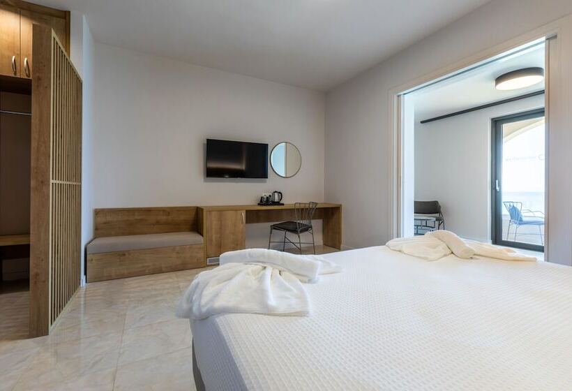 패밀리 룸 바다 전망, White Olive Elite Rethymno