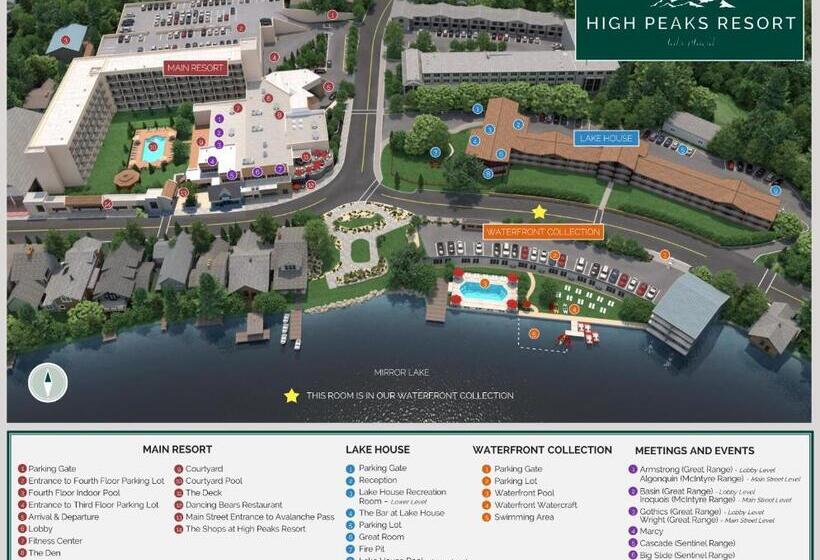Номер Deluxe Кровать Кинг, High Peaks Resort