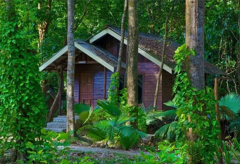 ویلای استاندارد با چشمانداز باغ, Khao Sok Riverside Cottages