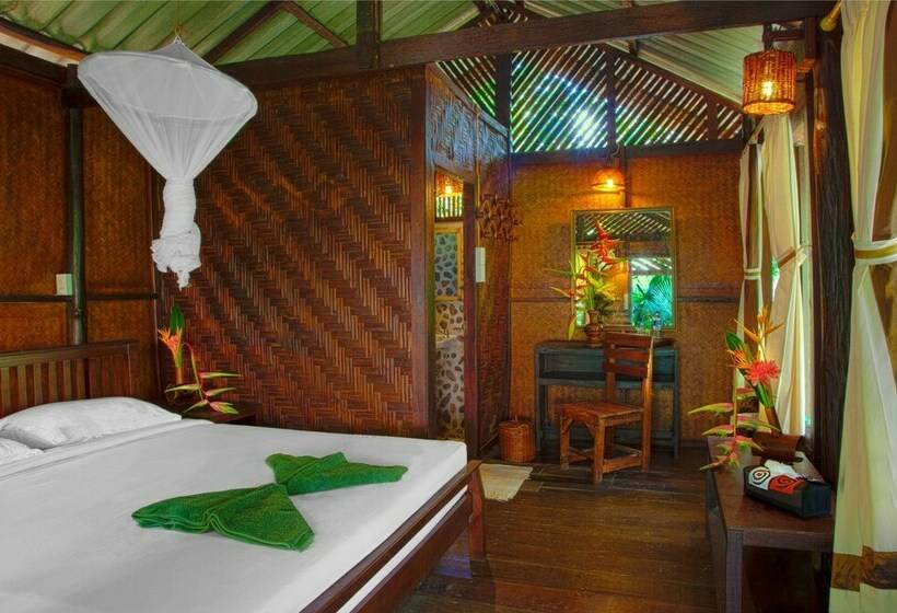 带花园景观的标准洋房, Khao Sok Riverside Cottages