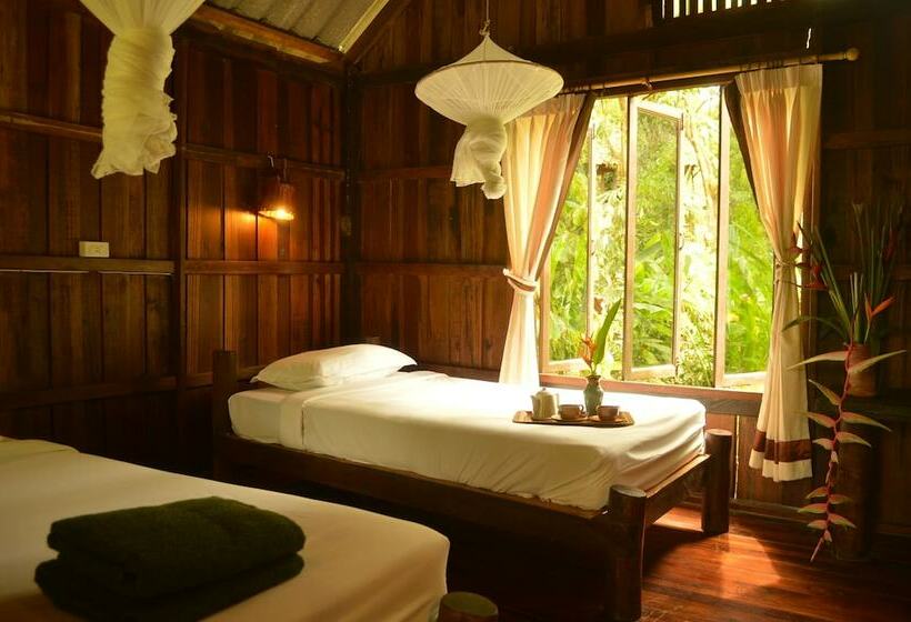 带花园景观的标准洋房, Khao Sok Riverside Cottages