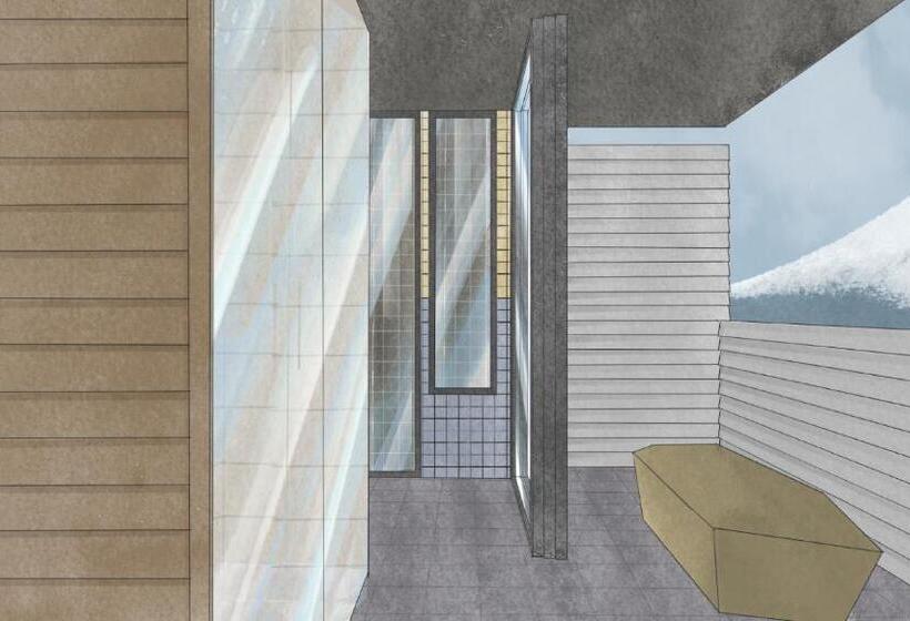 غرفة قياسية مطلة على الجبل, Mt Fuji View And Private Sauna Ryokan Shizuku