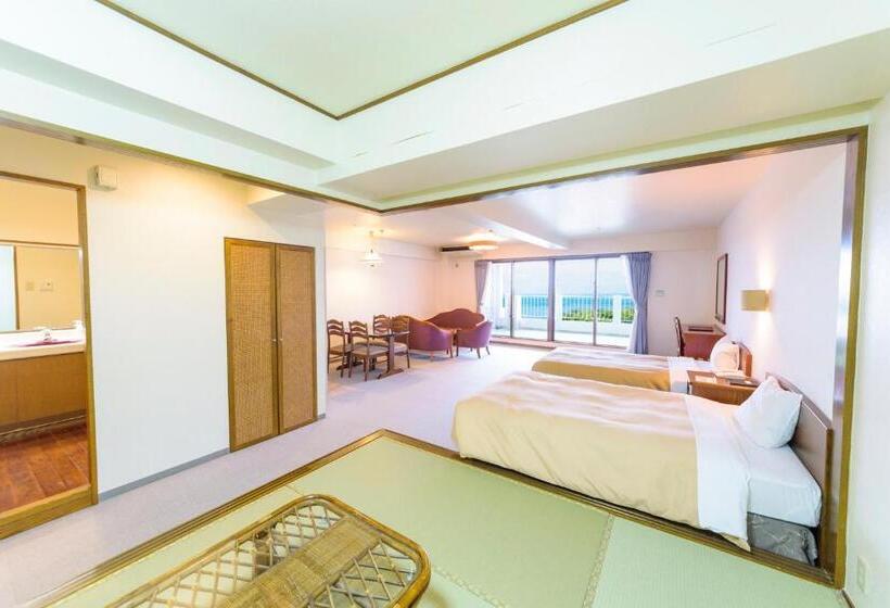 اتاق اساندارد با چشمانداز جانبی به دریا, Kanehide Onna Marine View Palace